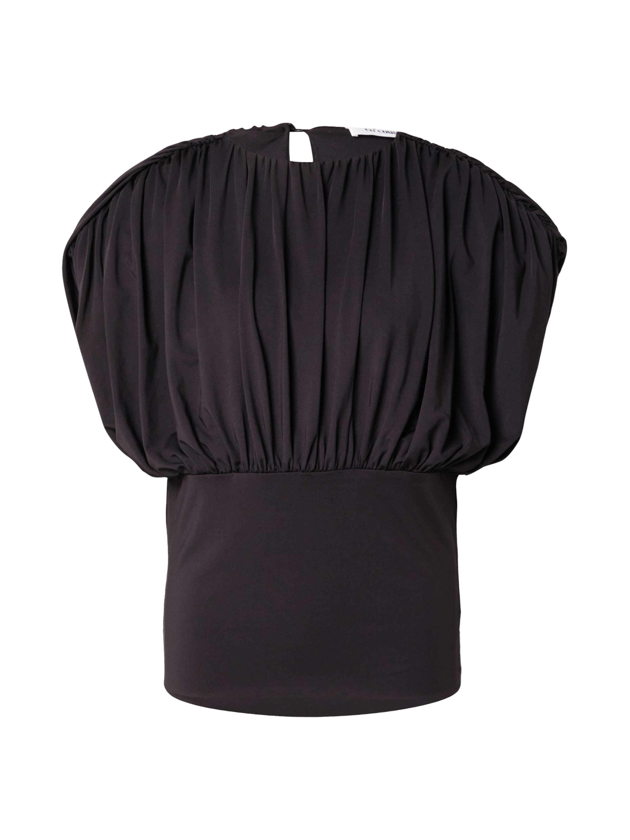 Top di co'couture in nero: frontale