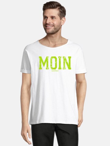 T-Shirt 'Kimm-Moin' salzhaut en blanc : devant