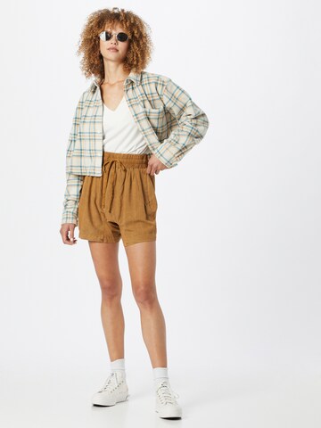 Free People Loosefit Shorts in Braun