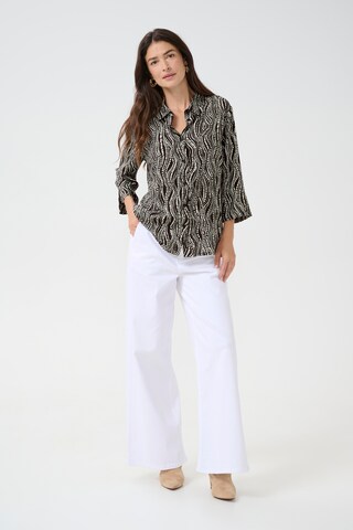 Chemisier 'Tiah' Cream en noir