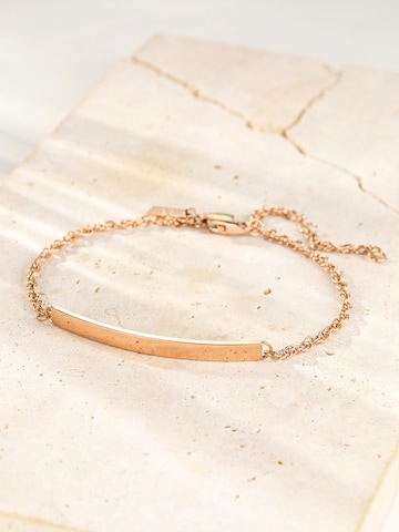 Hey Happiness Armband 'Bar Cable' in Goud