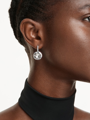 sidabrinė Swarovski Auskarai: priekis