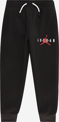 Jordan Tapered Workout Pants in Black: front