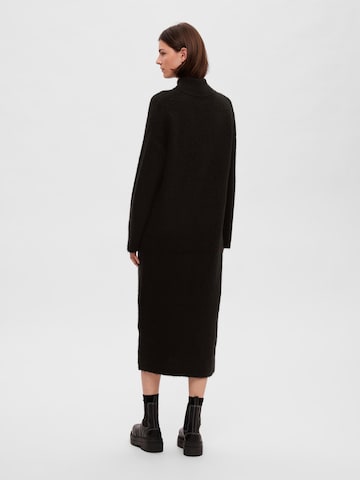 SELECTED FEMME Knit dress 'Maline' in Black