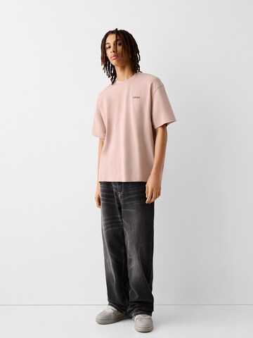 Bershka T-Shirt in Pink