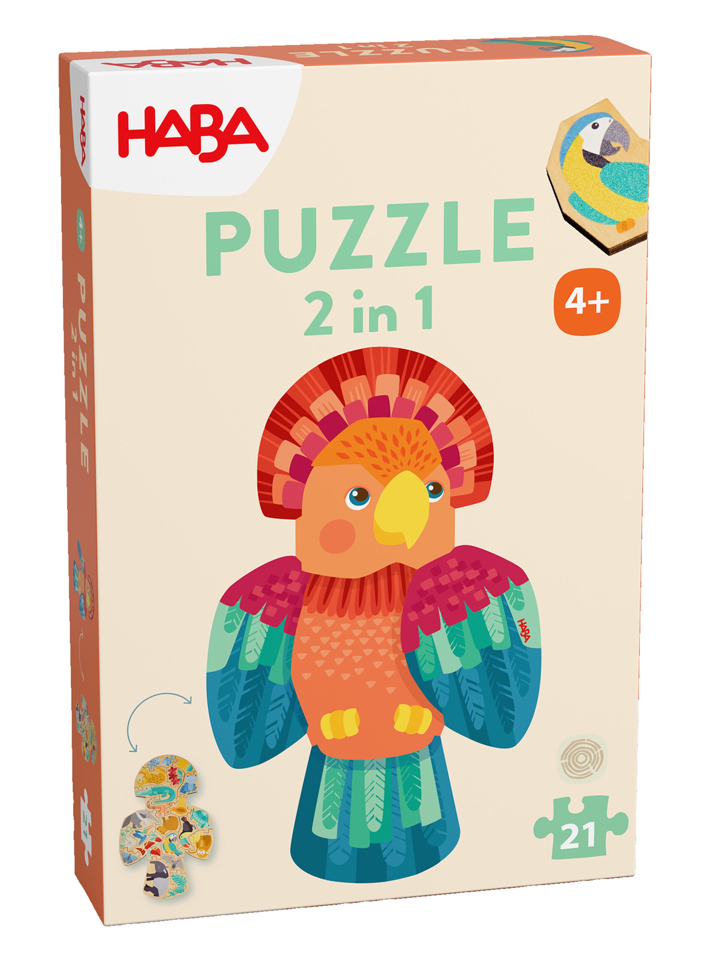 HABA Puzzle '2in1' in Mischfarben: Vorderseite