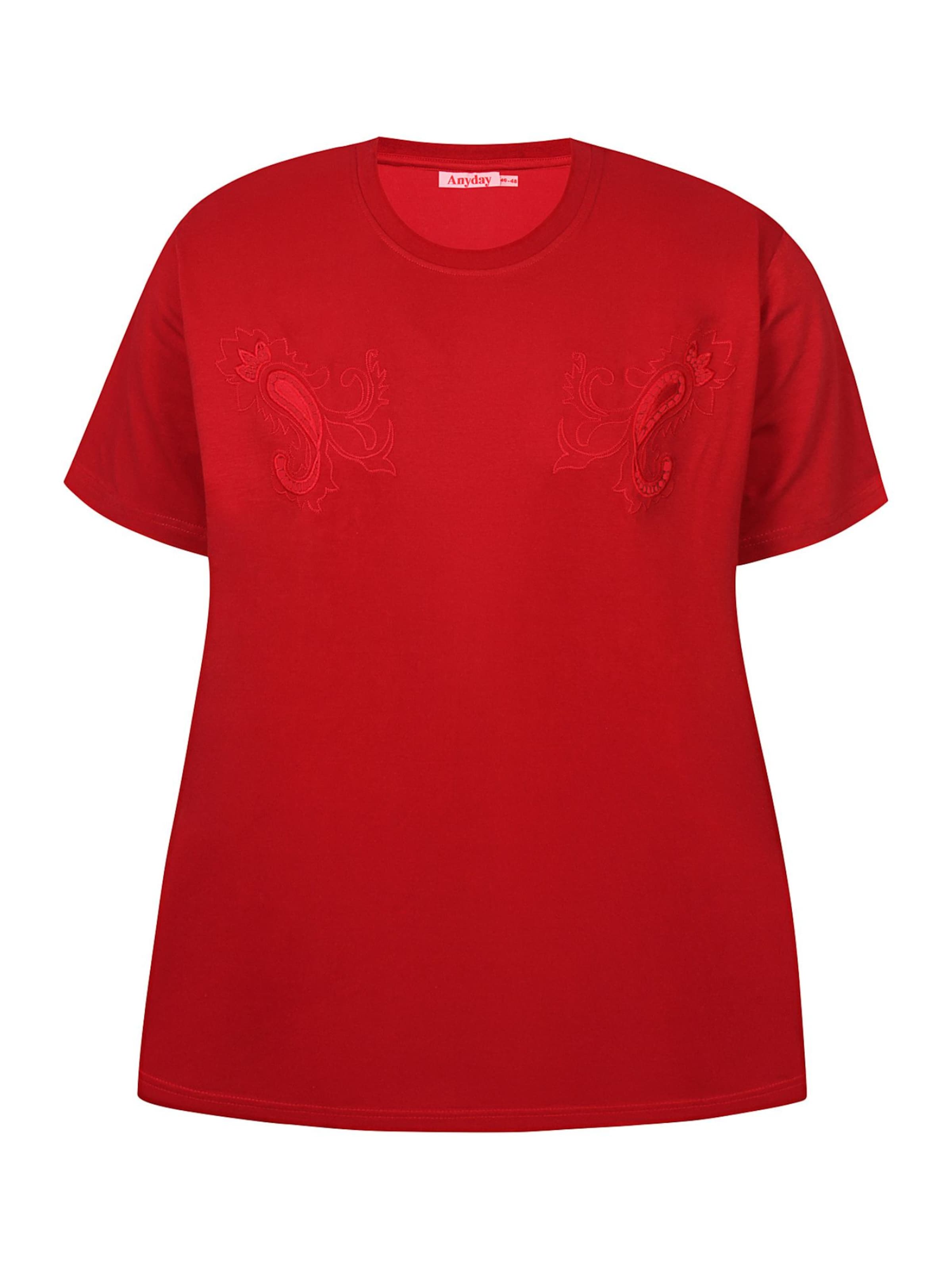 Anyday Bluse 'Cherry 414' i rød: forside