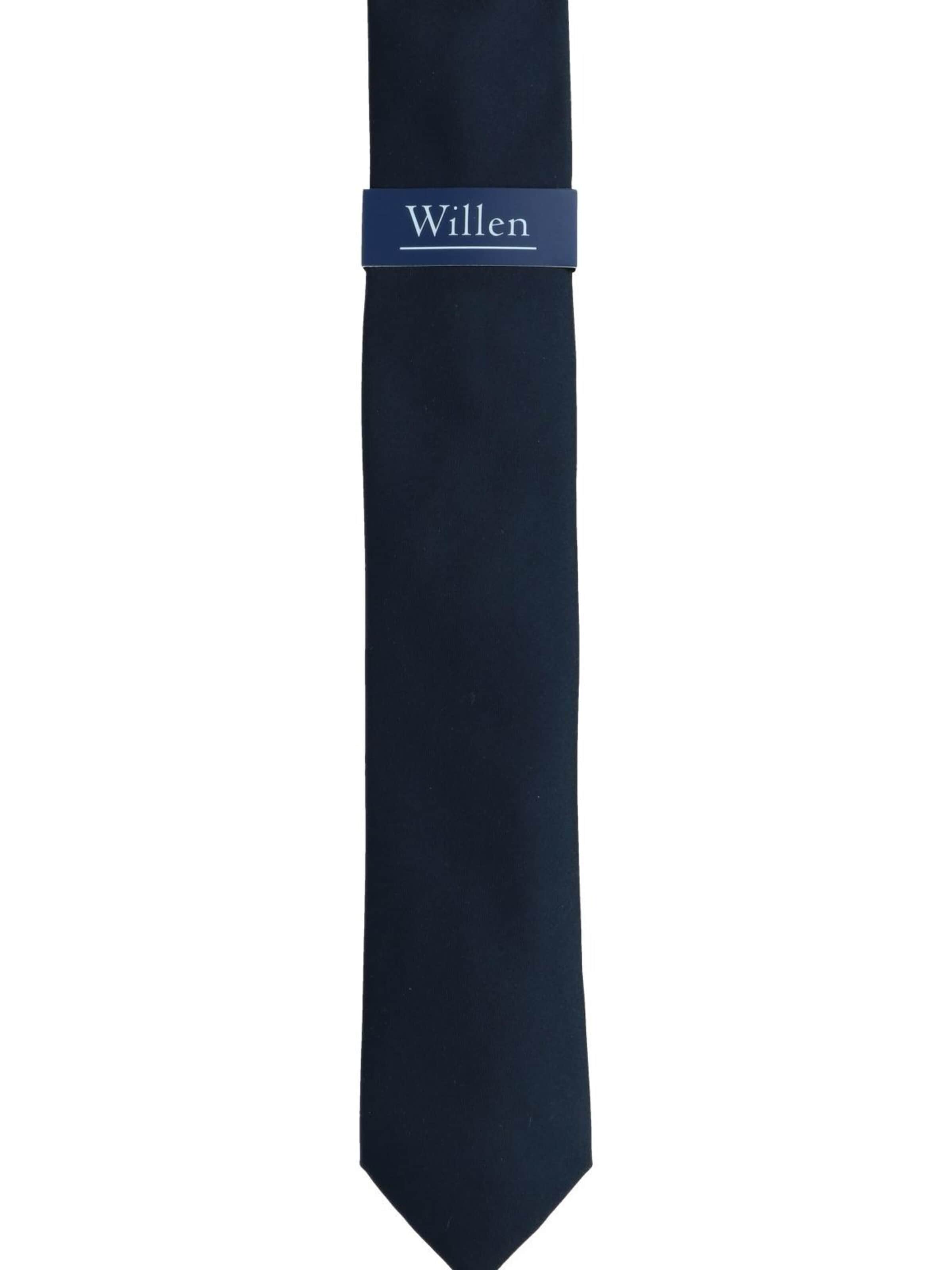WILLEN Krawatte 'Uni de Luxe'‌‌‌‌‌‌‌‌ in Blau: Vorderseite