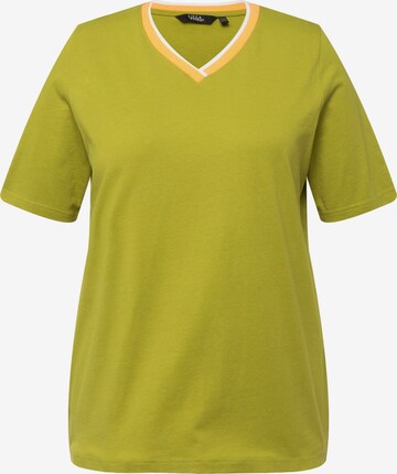 T-shirt Ulla Popken en vert : devant