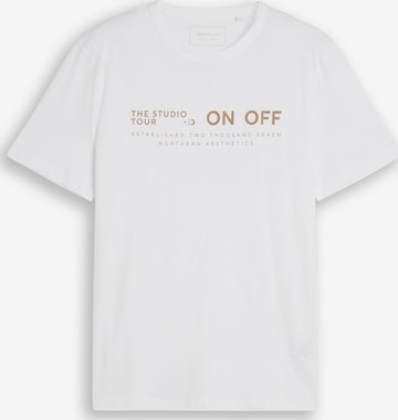 TOM TAILOR DENIM - Camiseta en blanco: frente