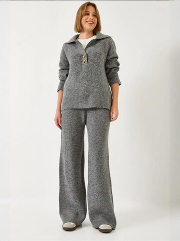 Bianco Lucci - Calças de fato em cinzento