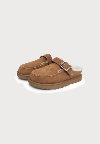 UGG Pantofle 'Goldenstar Evelina' – hnědá