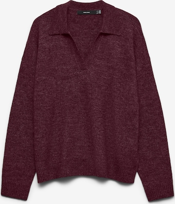 Pull-over 'VMLefile' VERO MODA en rouge : devant