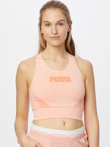 Bustier Soutien-gorge de sport PUMA en orange : devant