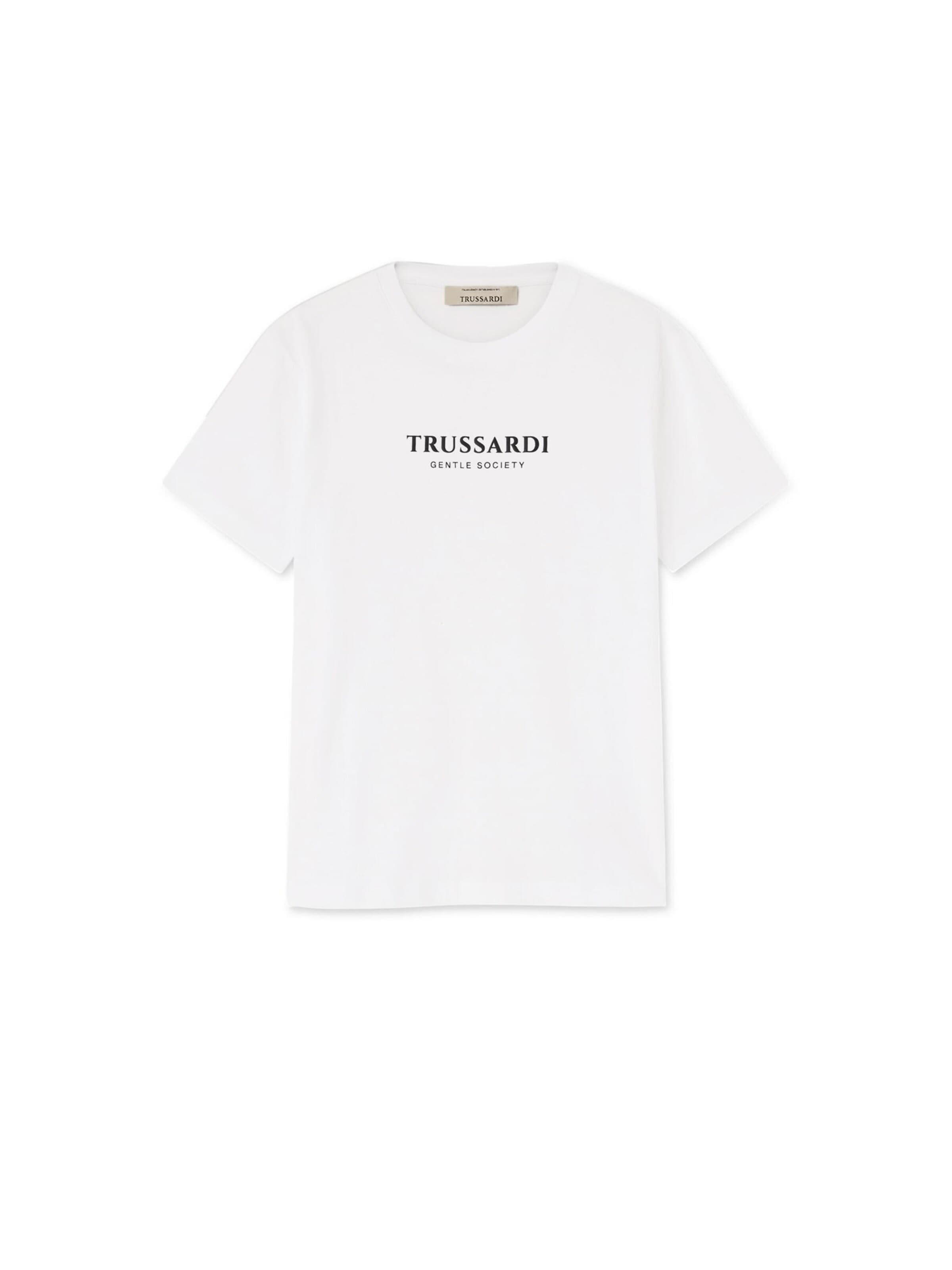 Trussardi Shirt in Wit: voorkant