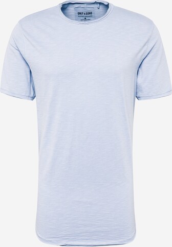 T-Shirt 'Benne' Only & Sons en bleu : devant