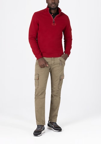 TIMEZONE - Sweatshirt em vermelho