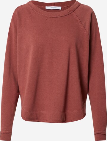 ABOUT YOU Sweatshirt 'Lola' i röd: framsida