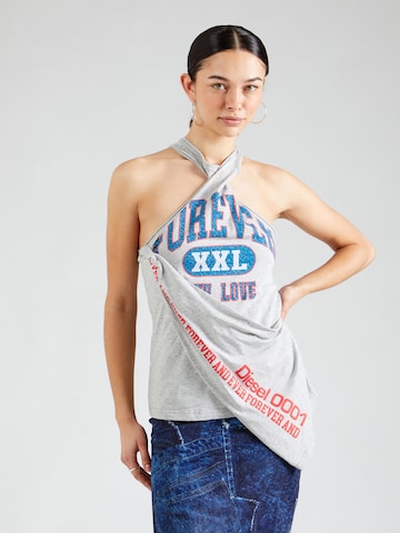 DIESEL - Top 'ZELIE' em cinzento: frente