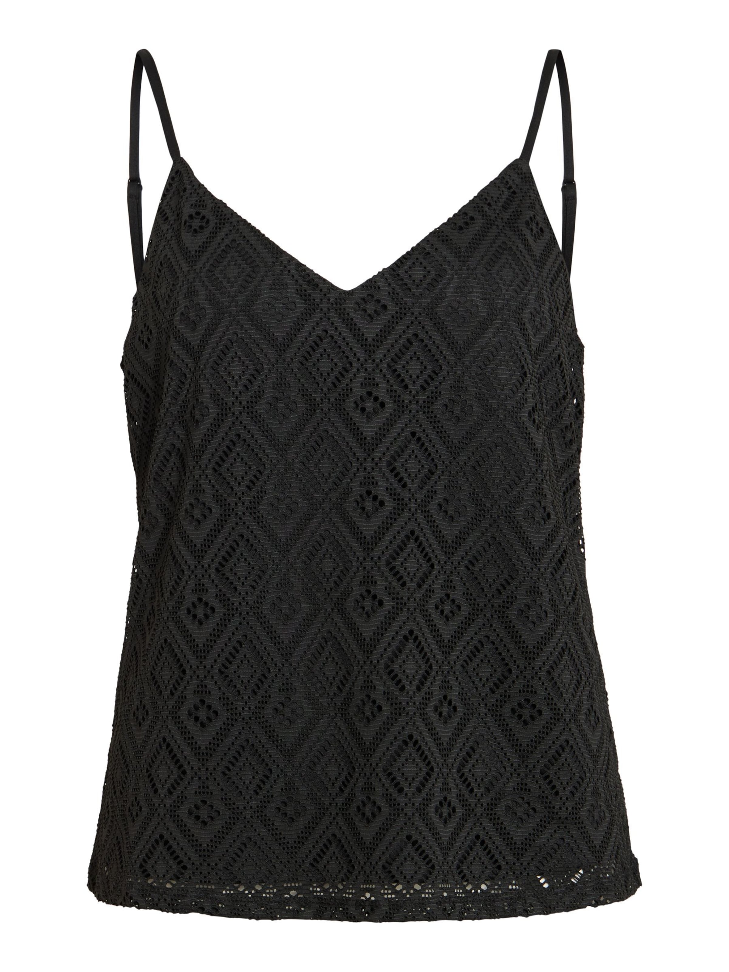 VILA Top 'VINUSA' in Black: front