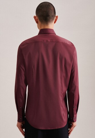 SEIDENSTICKER Slim fit Business shirt in Purple
