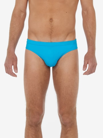 HOM Swim Trunks ' Sea Life ' in Blue: front