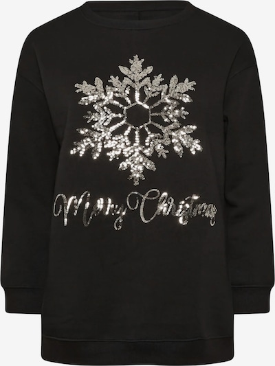 Shape Of You Sweatshirt in schwarz / silber, Produktansicht