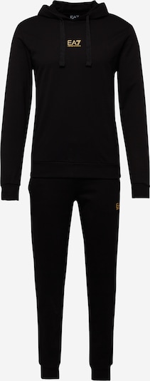 EA7 Emporio Armani Jogginganzug in gold / schwarz, Produktansicht