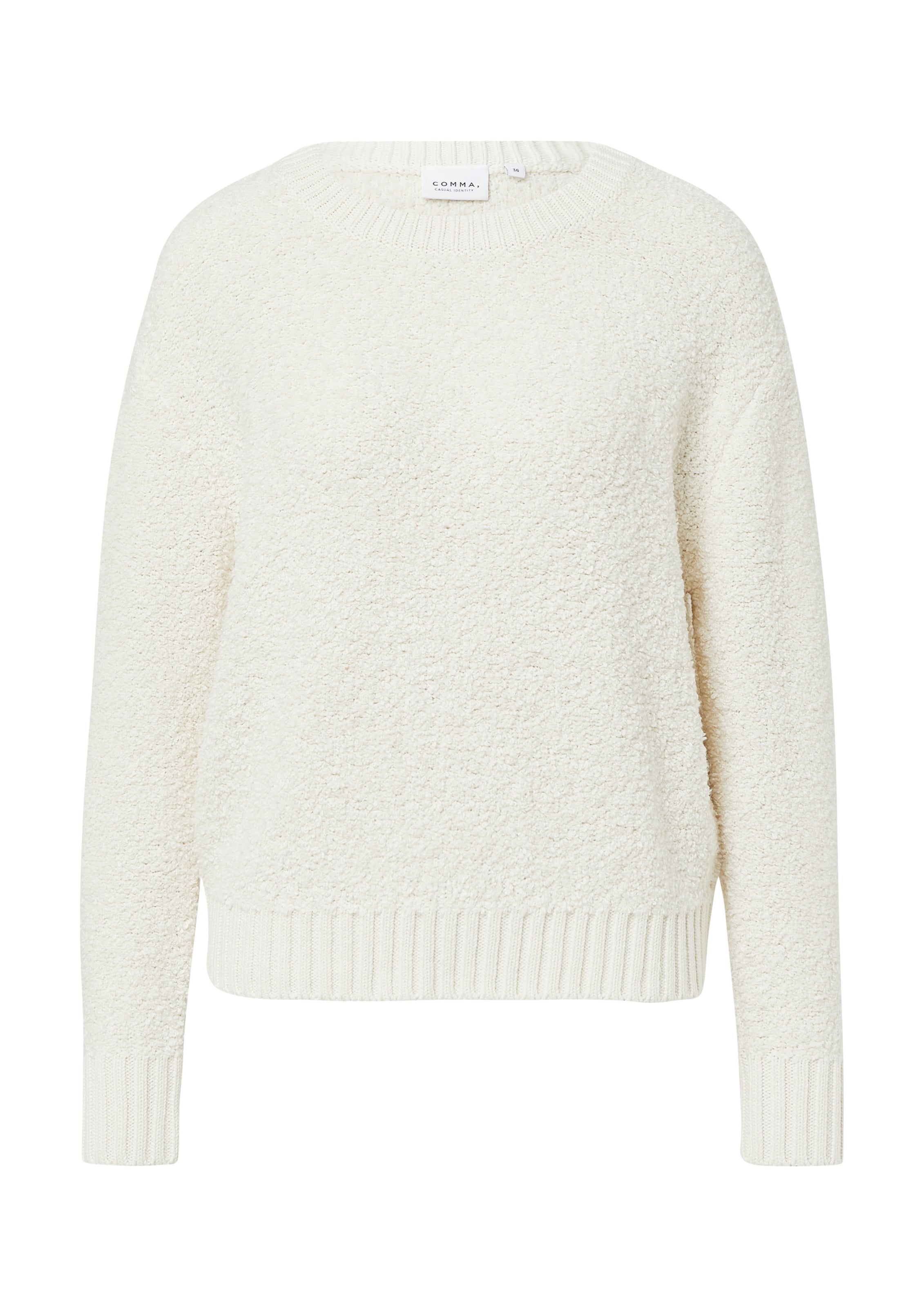 comma casual identity Sweater in Beige: front