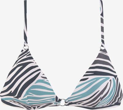 SUNSEEKER Bikinitop in hellblau / schwarz / weiß, Produktansicht