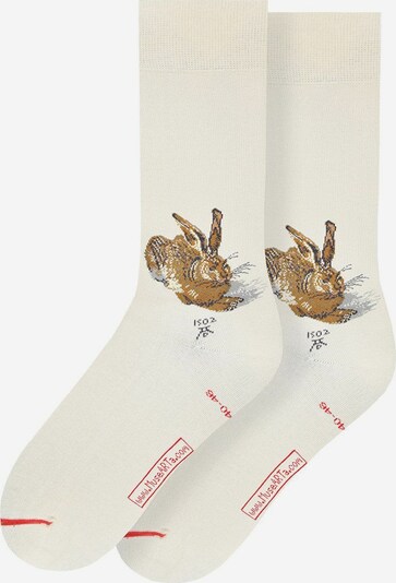 MuseARTa Socken in beige / braun, Produktansicht