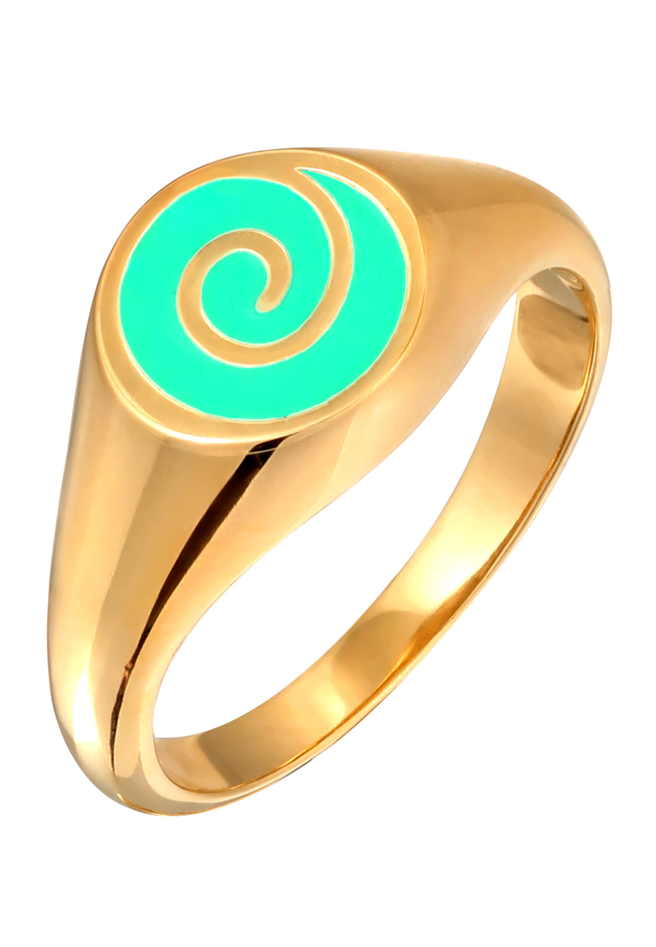 ELLI Ring  Spirale in Gold: Vorderseite