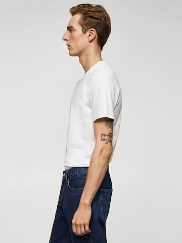 T-Shirt 'CHERLO' MANGO MAN en blanc