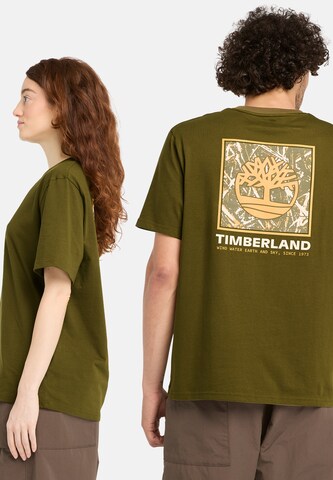Maglietta 'Stack Camo' di TIMBERLAND in verde