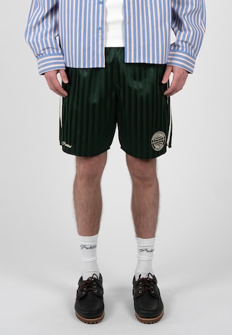Prohibited Regular Pants 'Breakline' in Green: front