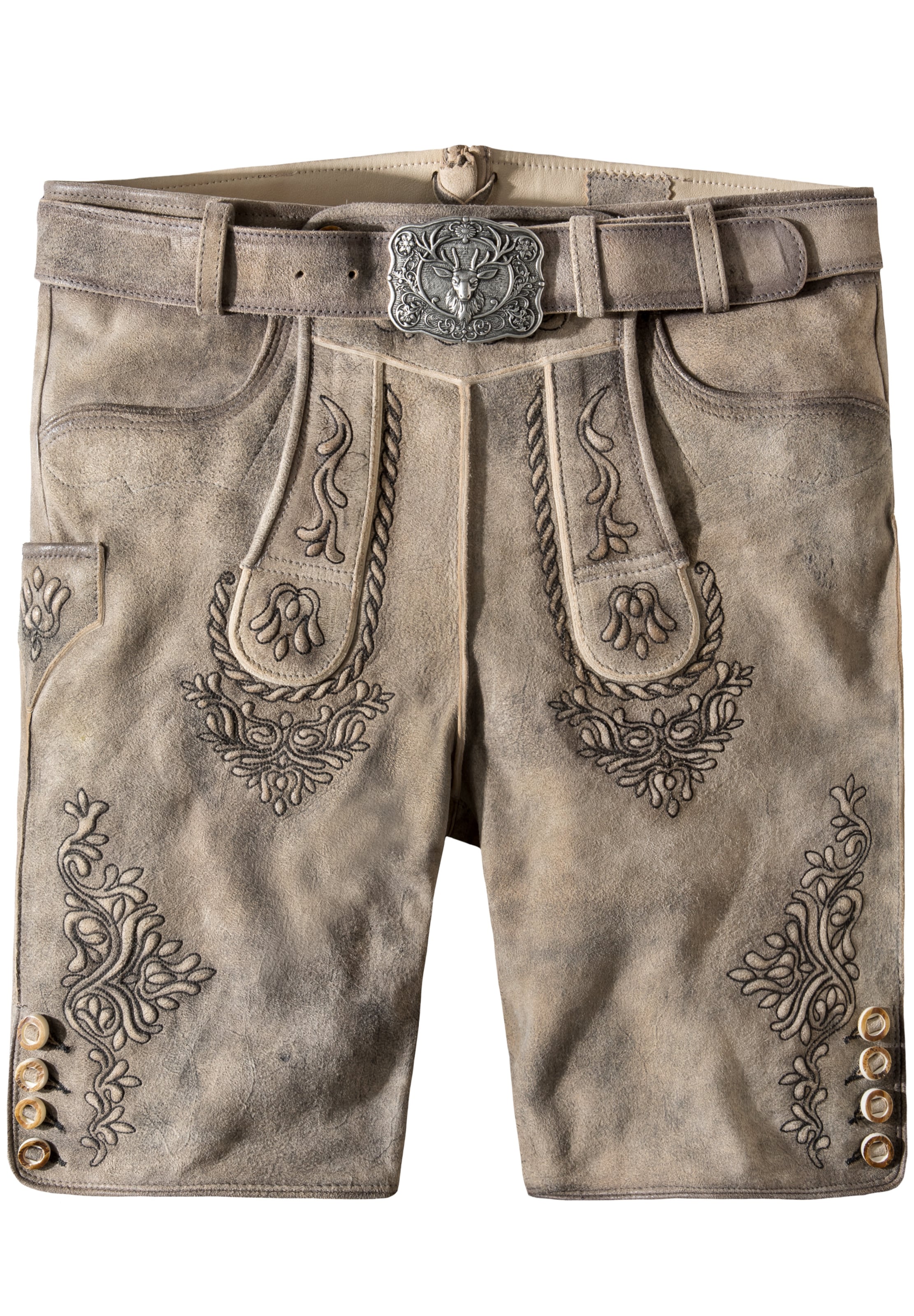 STOCKERPOINT Regular Trachtenhose 'Logan' in Grau: Vorderseite