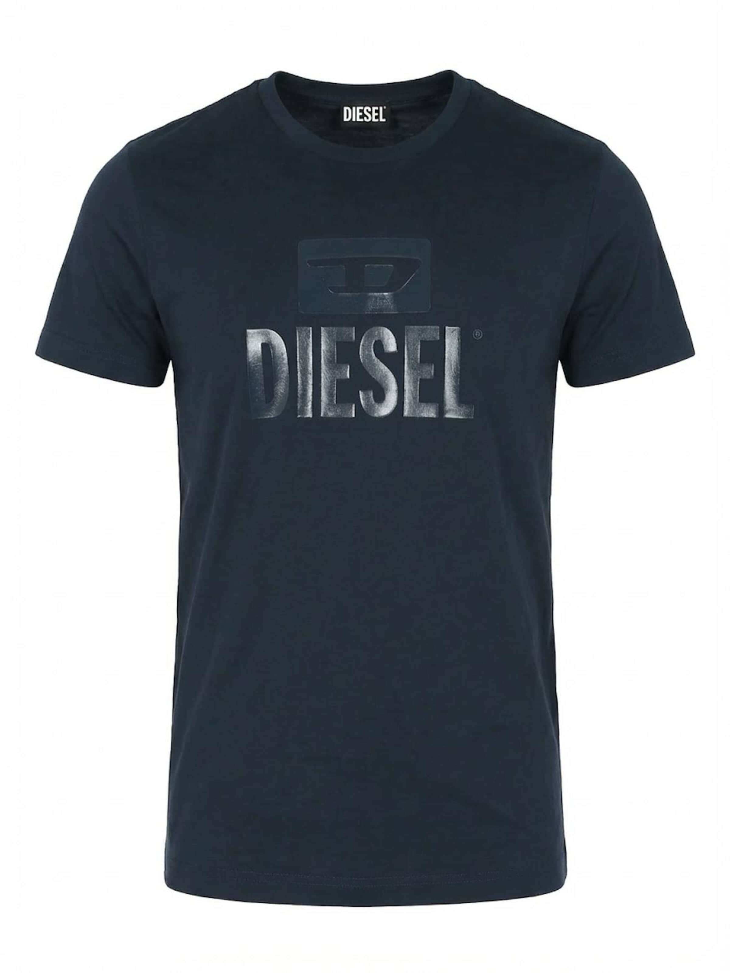 DIESEL - Camisa 'T-Diego Tone On Tone' em azul: frente
