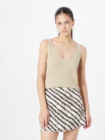 Banana Republic Knitted Top 'LINUM' in Beige: front
