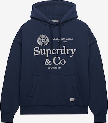 Sweat-shirt Superdry & Co en bleu : devant