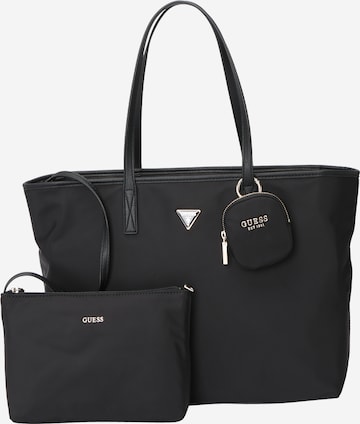 GUESSShopper torba 'Gemma' - crna boja: prednji dio