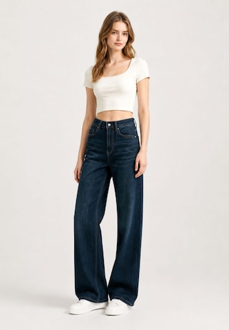 Wide leg Jeans di Elara in blu