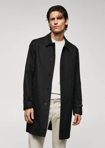MANGO MAN Between-Seasons Coat 'Chayton' in Black: front
