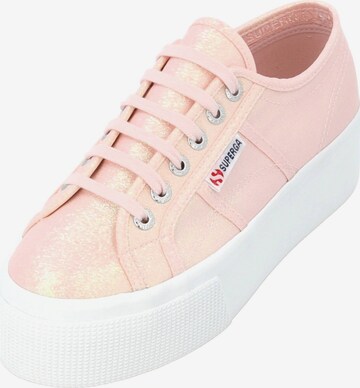 SUPERGA Sneaker ' Lame ' in Pink: predná strana