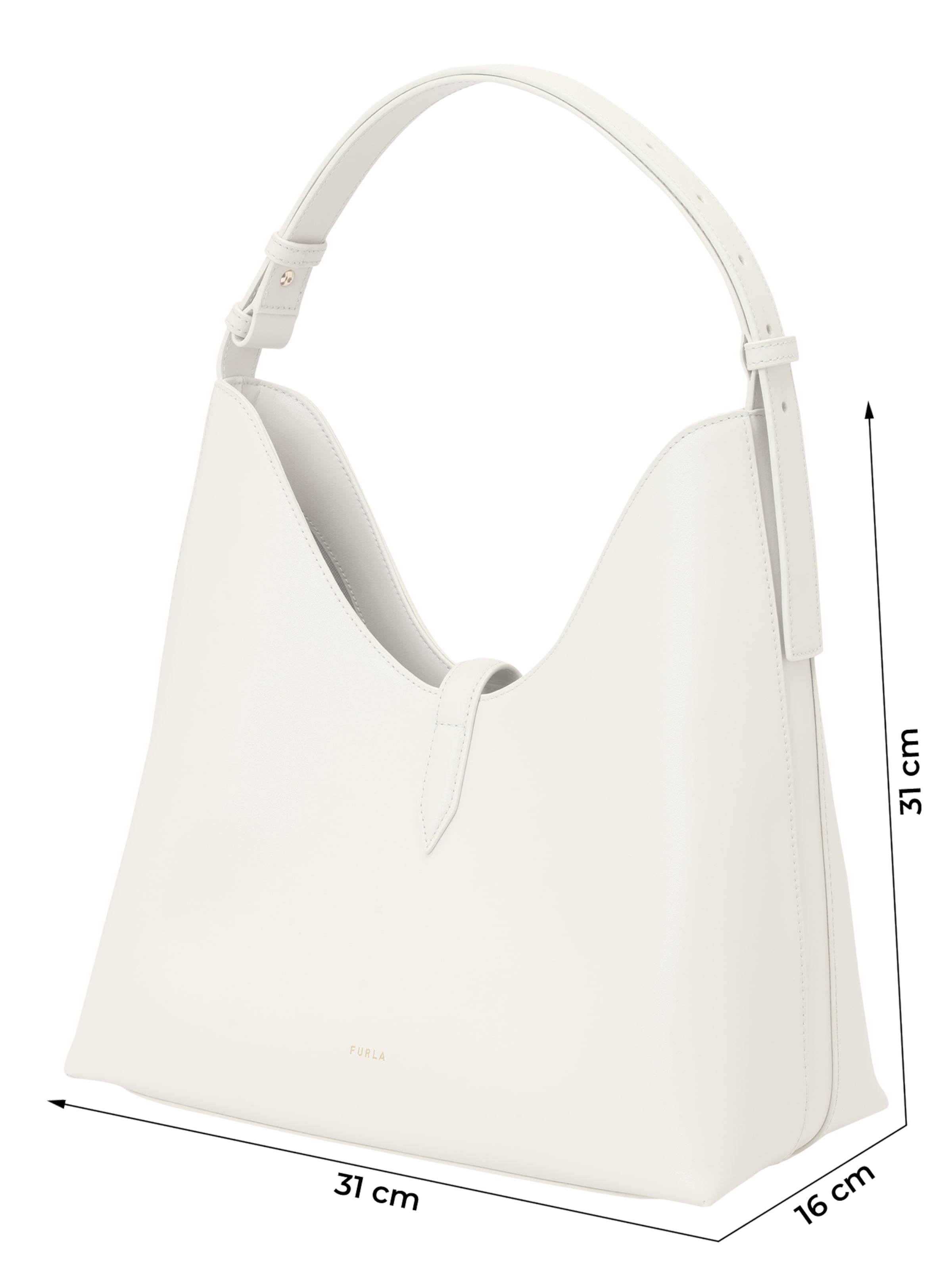 Borsa a spalla 'GOCCIA' di FURLA in bianco