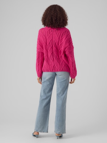 VERO MODA Sweater 'BLUEBERRY' in Pink