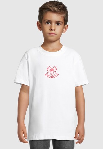 Merchcode Shirt 'Christmas Bells' in Weiß: Vorderseite
