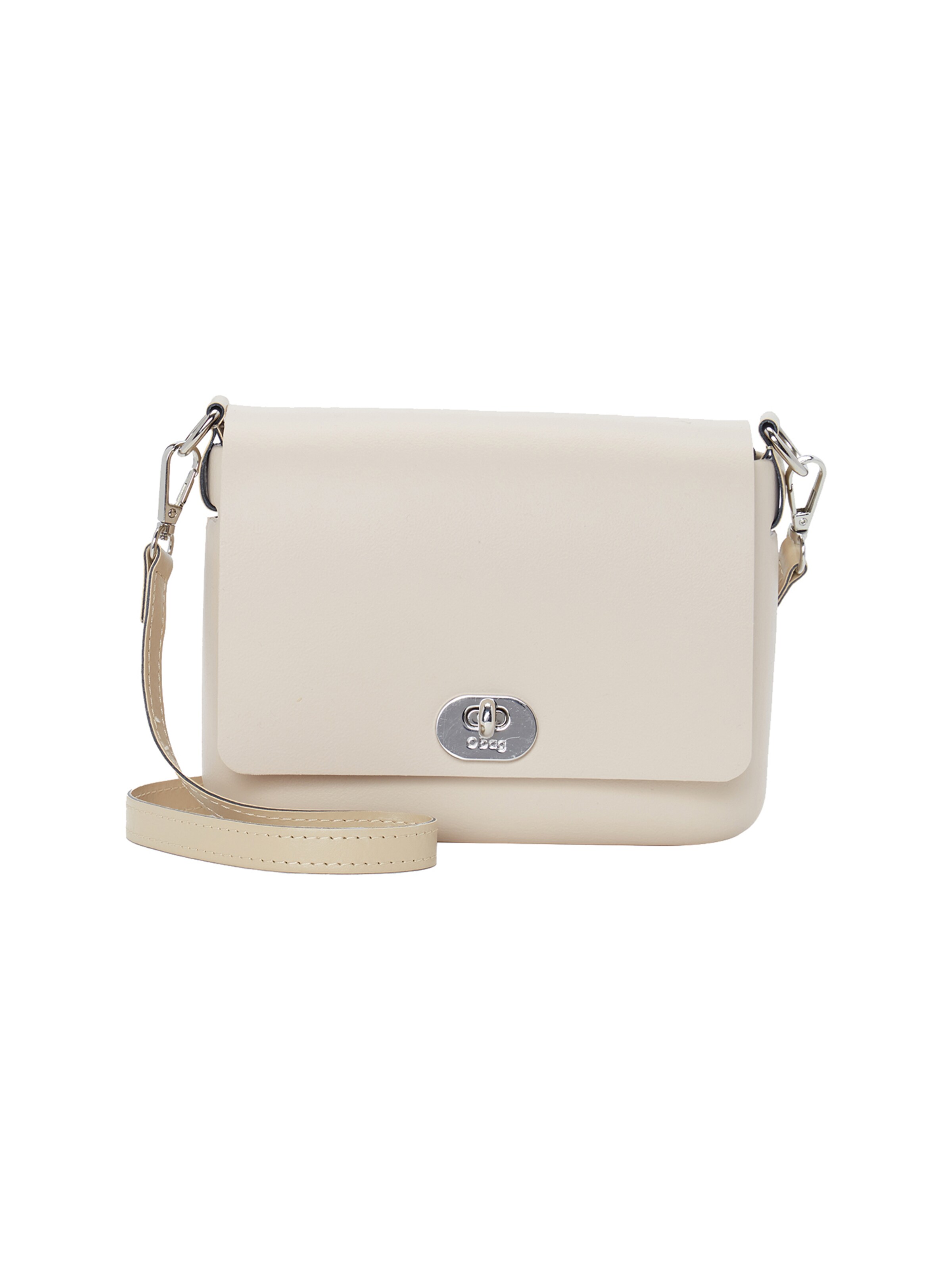 O bag Shoulder Bag in Beige: front