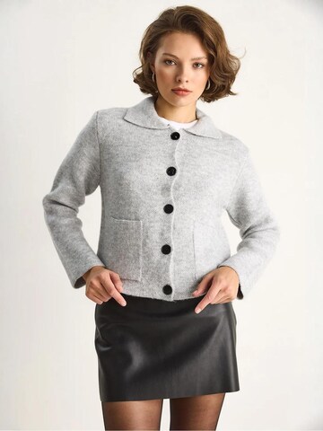 Bianco Lucci Strickjacke in Grau