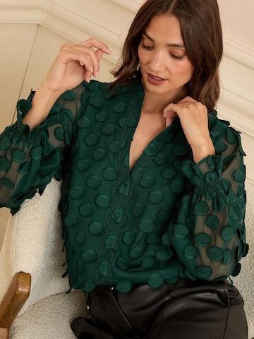 love & roses - Blusa em verde