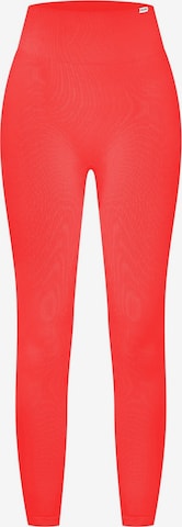 Smilodox Skinny Workout Pants 'Amaze Scrunch' in Red: front